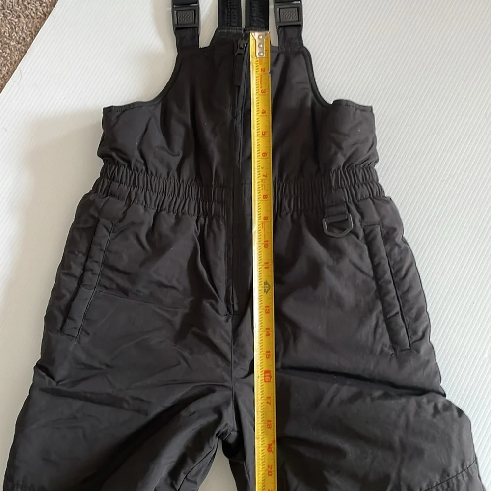 Faded Glory black bib overall snow pants.  Size medium